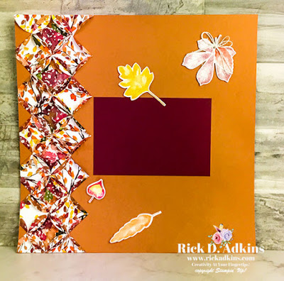 I have a Fall scrapbook layout for you today using the Cathedral Window technique.  Find out more on my blog