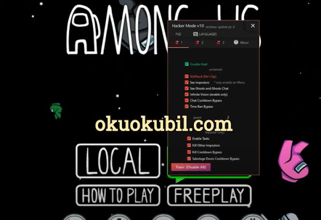 Among Us v1 İmposter olma hilesi + Wallhack + Eşyaların içinden geçme MOD MENU Güncel 2020