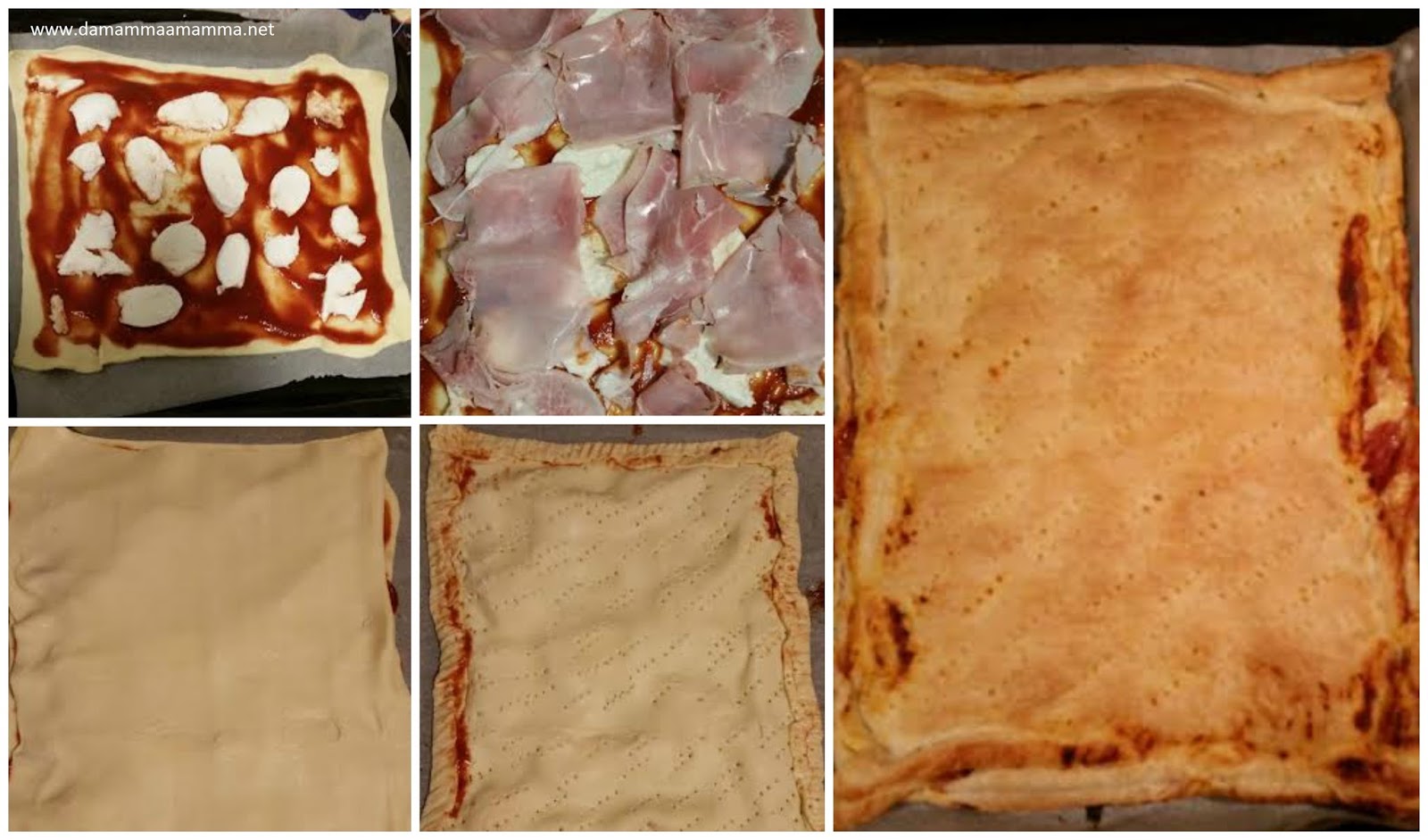 Torta salata prosciutto e mozzarella Da Mamma a Mamma