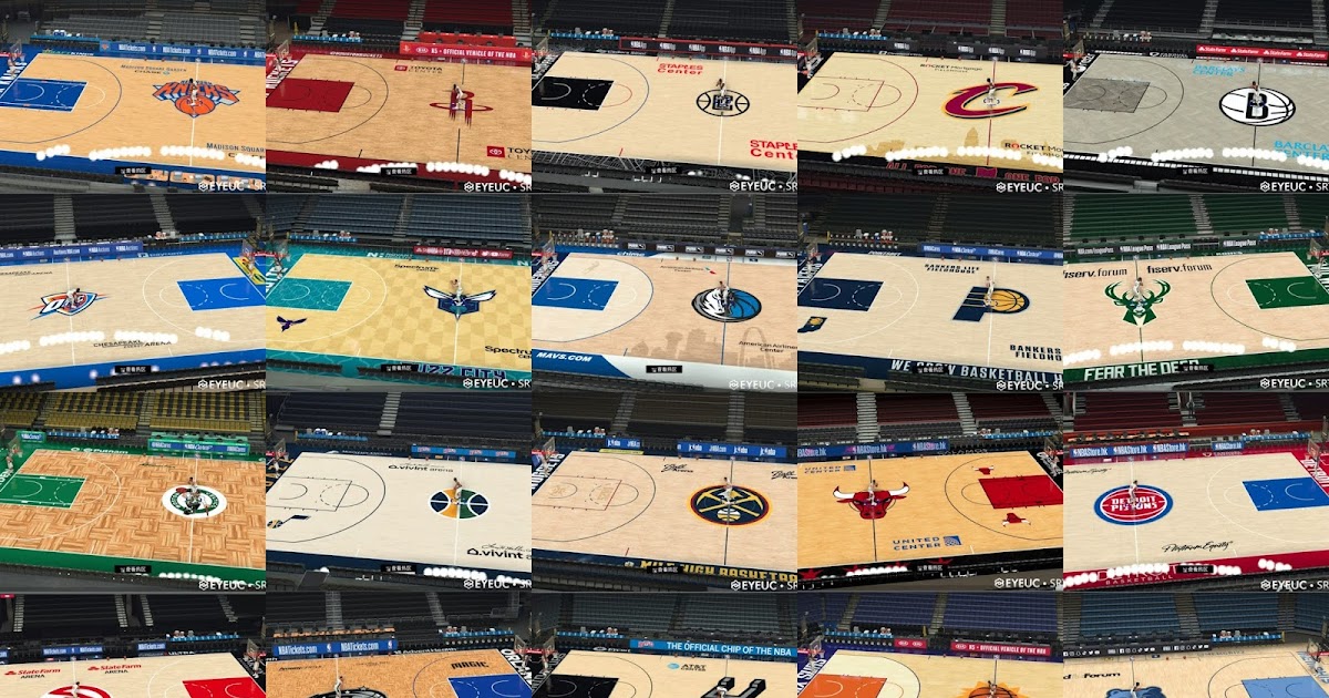 NBA 2K21 202021 All 30 Teams Court Pack + Bonus by SRTLeBron