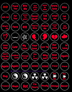 Free Printable Valentine Sayings Black Background. New End Studio Blog