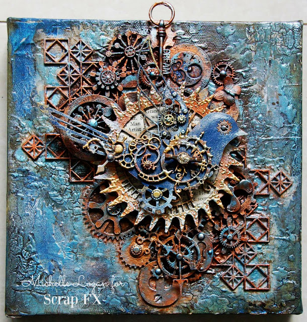 ML Design: Ink, Paint, Stamp & Paper Bliss: A Steampunk Canvas