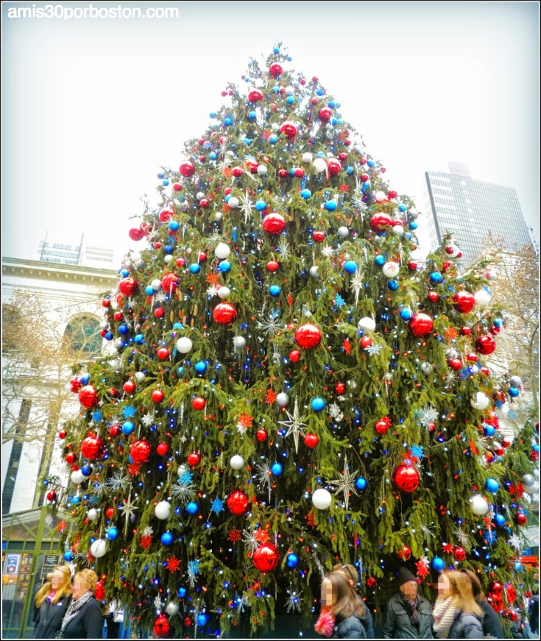 Árbol de Navidad del Bryant Park en Nueva York