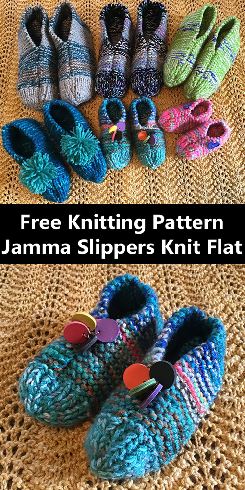 Amazing Knitting Jamma Slippers Free Knitting Pattern