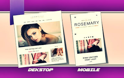 rosemery blogger template