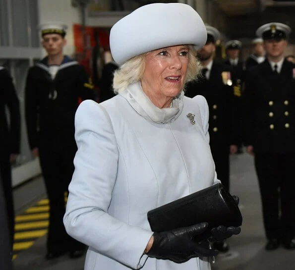 The Prince of Wales and The Duchess of Cornwall attended the commissioning ceremony of the aircraft carrier HMS Prince of Wales