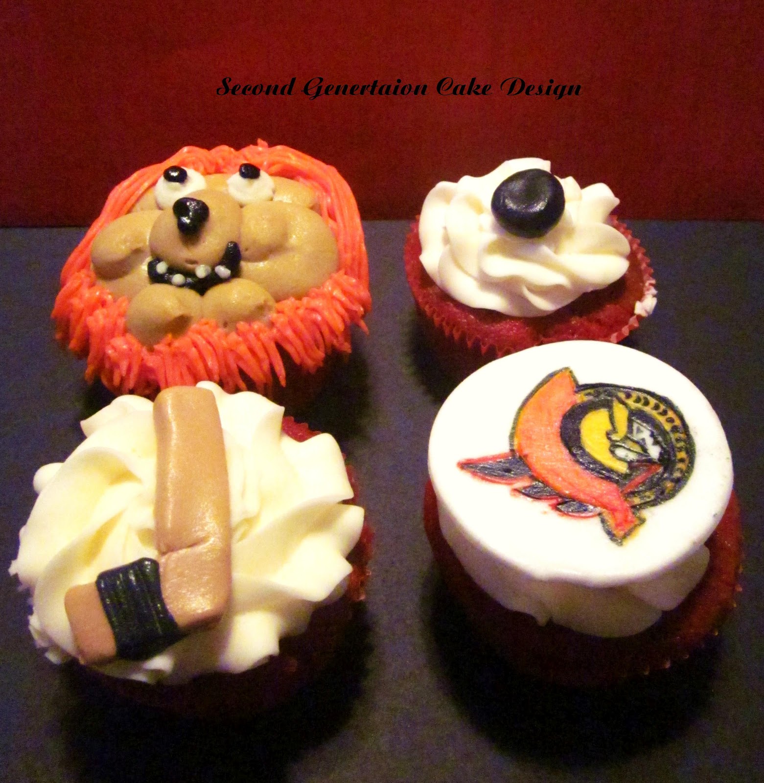Second Generation Cake Design Ottawa Senator's Cucpakes