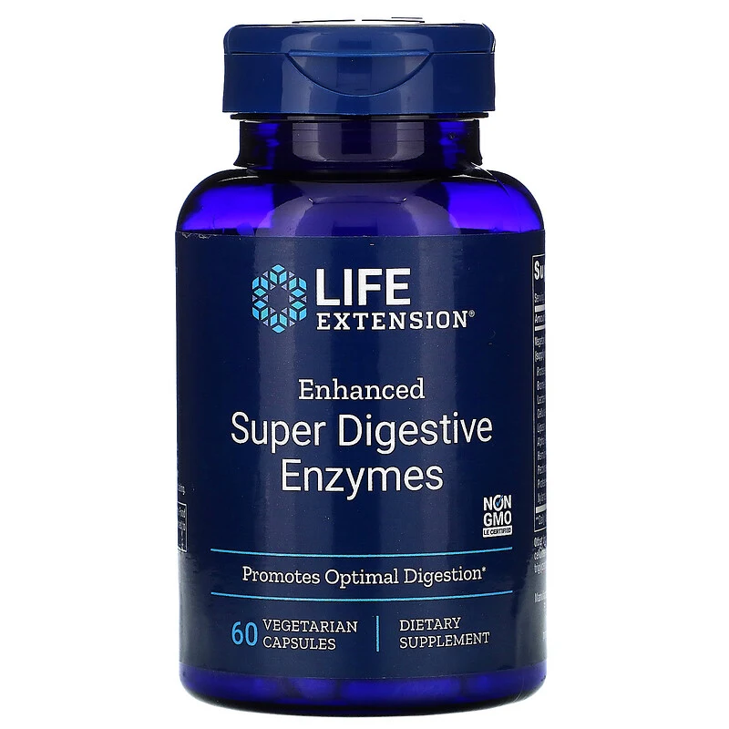 Life Extension, Enhanced Super Digestive Enzymes, 60 вегетарианских капсул