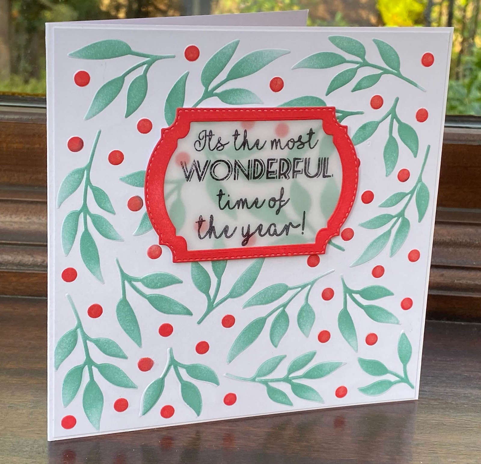 Jackie's Craft Creations Leaves and Berries stencil