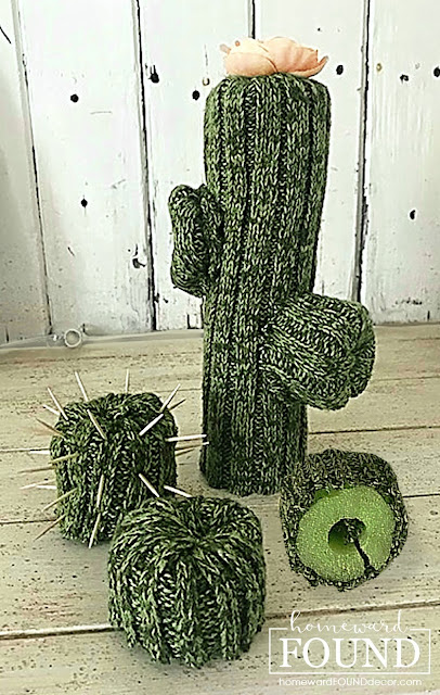 boho, boho style, crafting, sweater crafts, sweet sweater succulents, pool noodles, cacti, succulents, diy, decorating, home decor, sweaters, repurposing, upcycling, tutorial