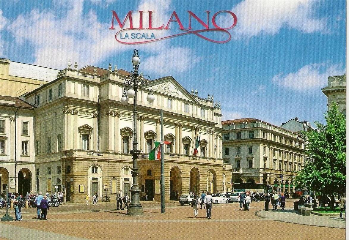 NA POCZTÓWKACH LA SCALA MEDIOLAN