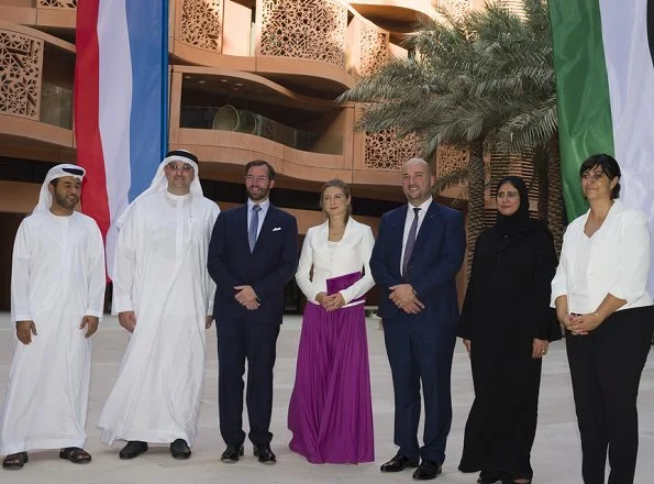 Hereditary Grand Duke Guillaume and Hereditary Grand Duchess Stephanie visit United Arab Emirates Abu Dhabi