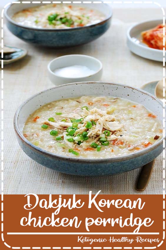 Dakjuk Korean chicken porridge Darwin Recipes