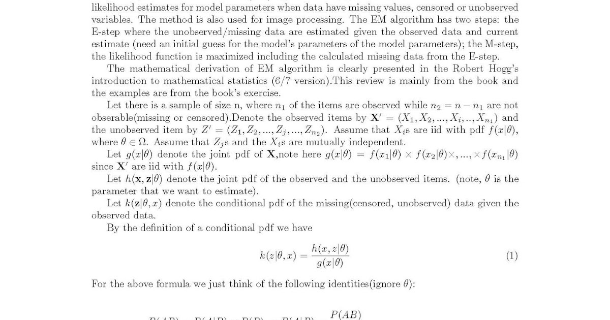 Integral, Measure and Martingale A review on EM algorithm