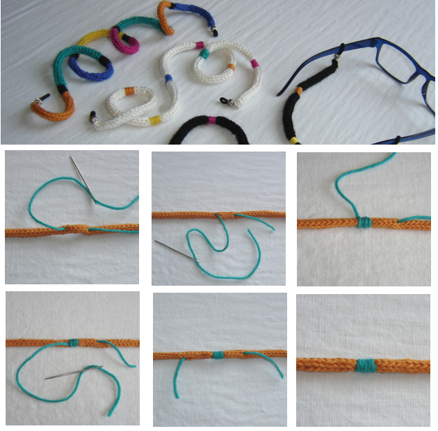 cordón crochet, cordón tricotin, patrones tejidos