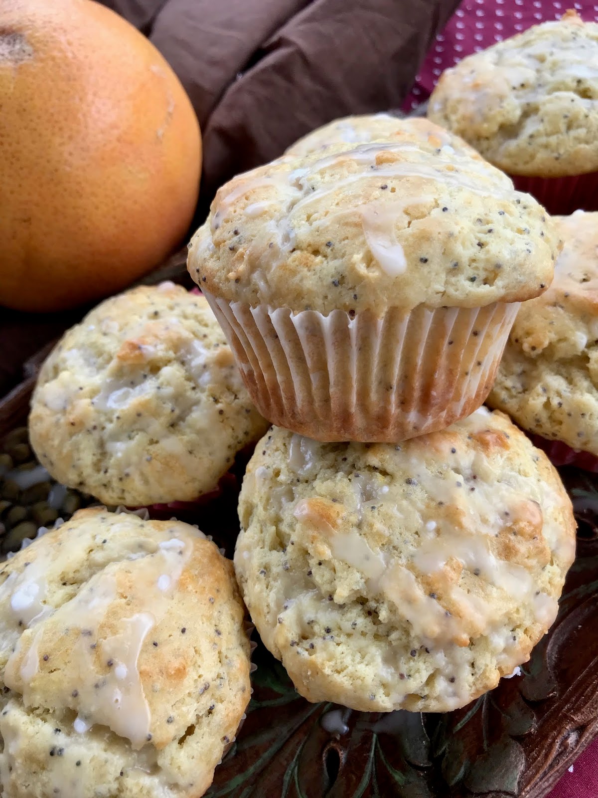 Savory Moments Grapefruit poppy seed muffins