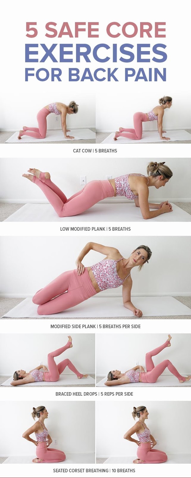 5 Safe Core Exercises For Back Pain Healthy Lifestyle