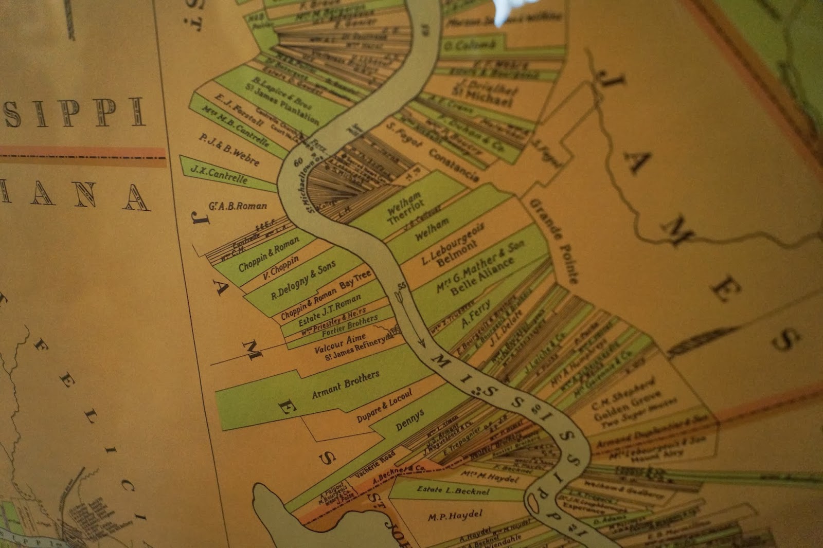 River Road Plantations Louisiana Map Map