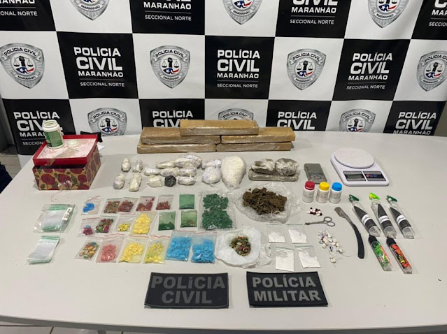 Operação Integrada apreende grande quantidade de drogas no bairro do Vinhais, na Capital Maranhense