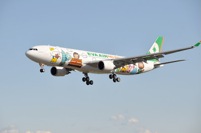 Hello Kitty Themed Airplane Service Taiwan