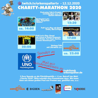 Update: Gernot und Adrian heute ab 13 Uhr im großen Orkenspalter-TV-Charity-Stream-Marathon 2020 auf Twitch!