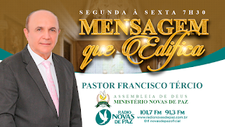 Criação de banner mensagem que edifica com Pastor Francisco Tércio