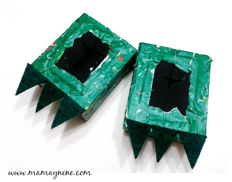 PATITAS-DINOSAURIO-DIY-KIDS-RECYCLE-MAMAYNENE