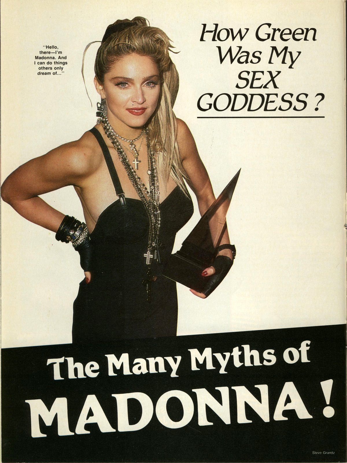 Pud Whacker S Madonna Scrapbook Creem Magazine August 1985 Inside Madonna