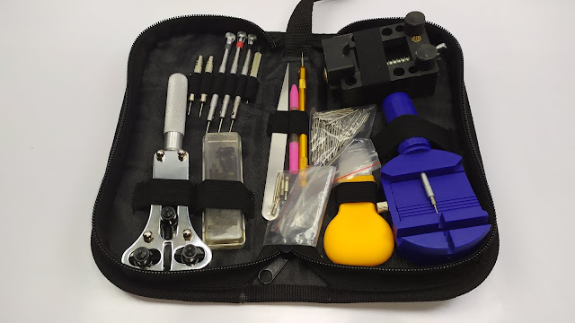 مجموعة ادوات رخيصة لفتح واصلاح الساعات اليدوية ⌚ 144 في واحد  Watch Repair Tool Kit