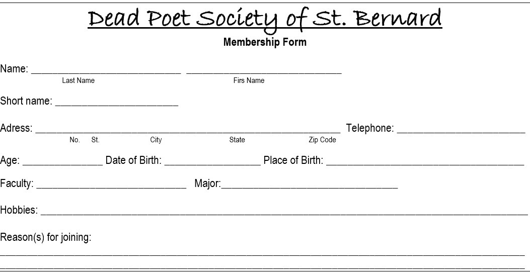 Filled forms. Filled forms