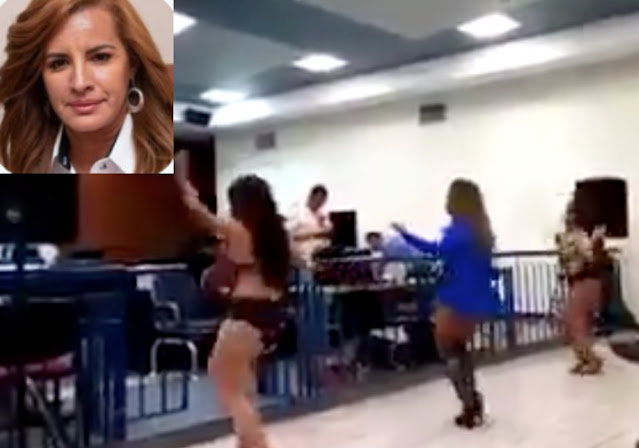 VIDEO.- Mientras alcaldesa era ejecutada por comando en Fiscalía contratan bailarías
