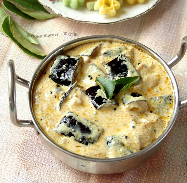 Kitchen CornerTry It Vazhuthananga Thairu Curry/Eggplant Yogurt Curry