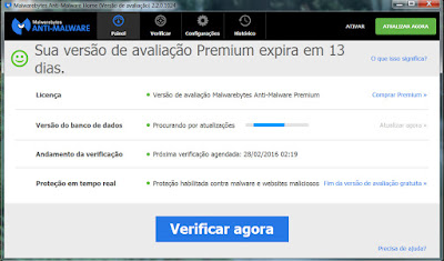 Malwarebytes atualização