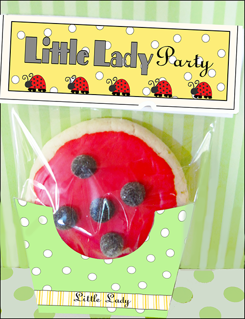 Lady Bug Party Favors "Little Lady" Cookie Pockets Parties and Patterns