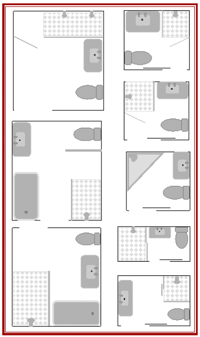 bathroom layout design