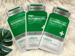 SEOLREIM COSMETIC BLOOMING CELL DUAL EFFECT MASK GREEN REVIEW