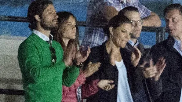 Roxette Concert show at Fredriksskans arena - Princess Victoria and Prince Daniel, Prince Carl Philip and Princess Sofia