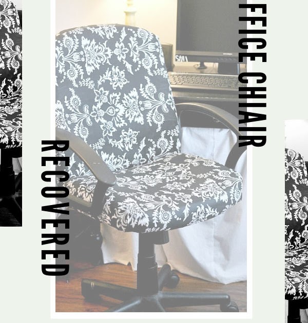 She's Crafty How to recover a boring office chair
