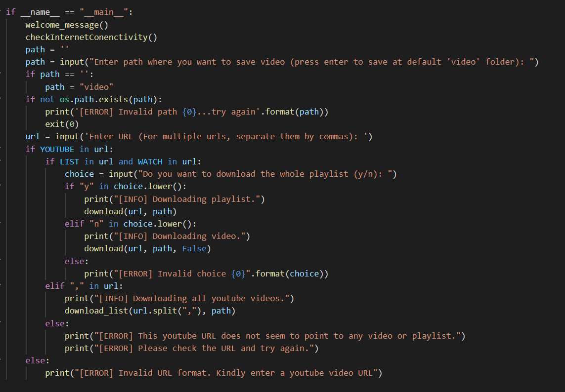 Python Script To Download Youtube Videos