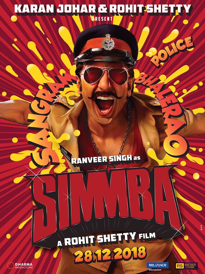 Simmba Movie First Look, Poster, Latest Images & Wallpapers - Ranveer Singh 