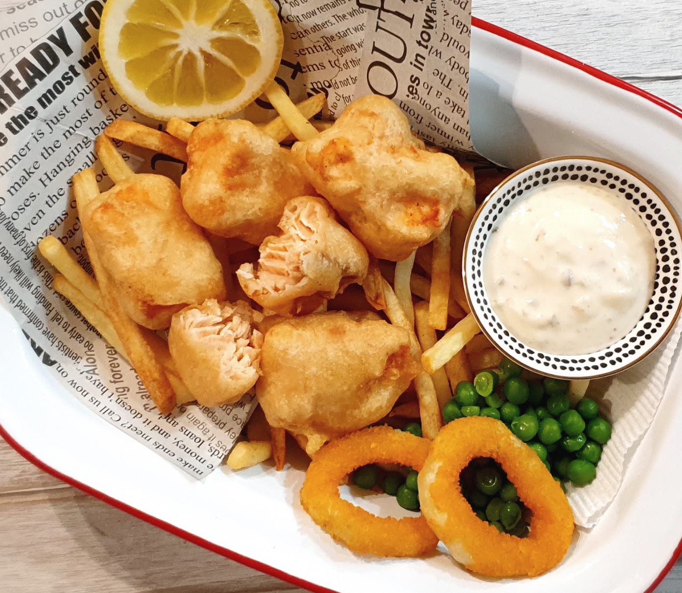 Beer Battered Salmon Nuggets