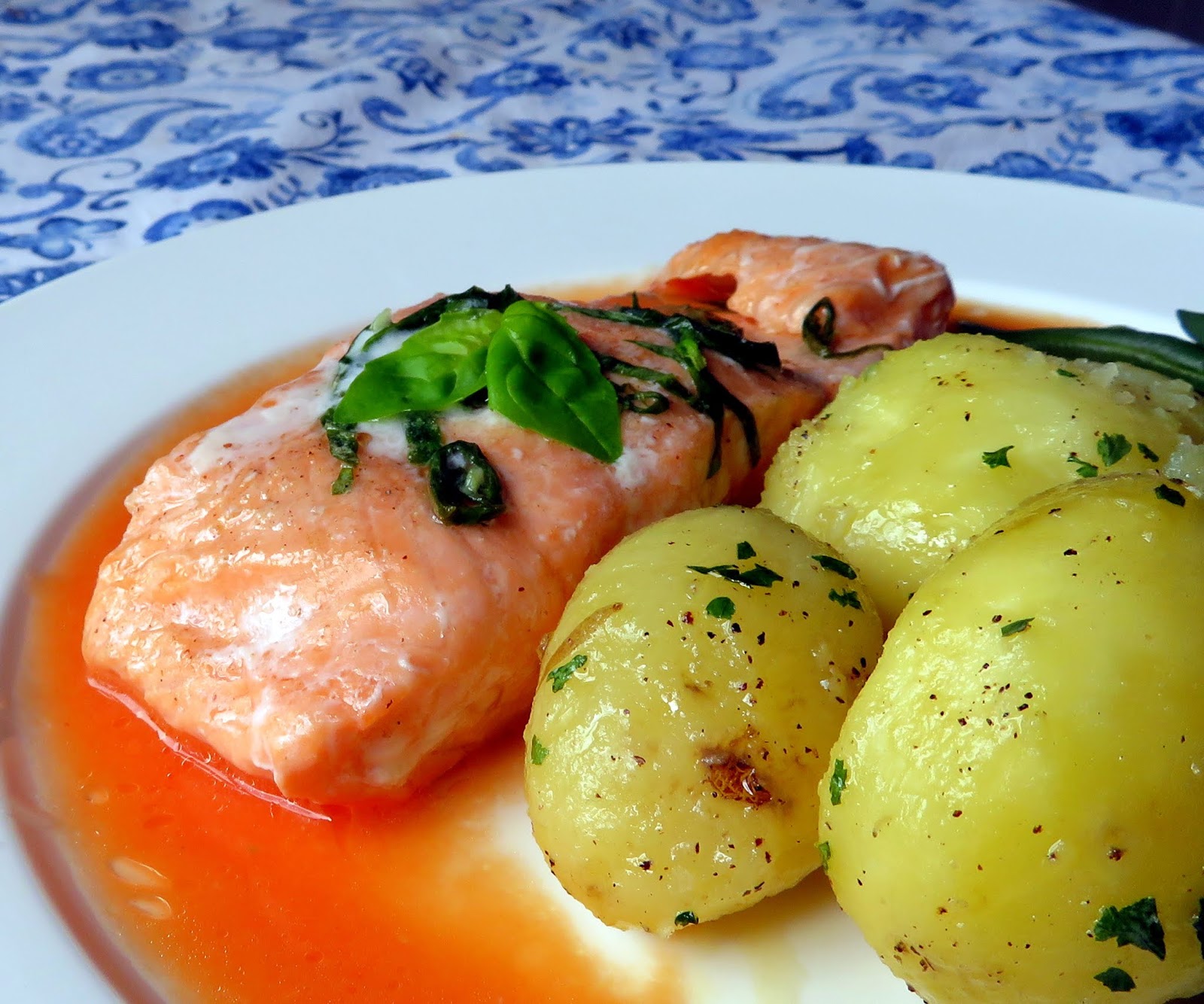 Steamed Sea Trout with a Ginger & Tomato Sauce The English Kitchen