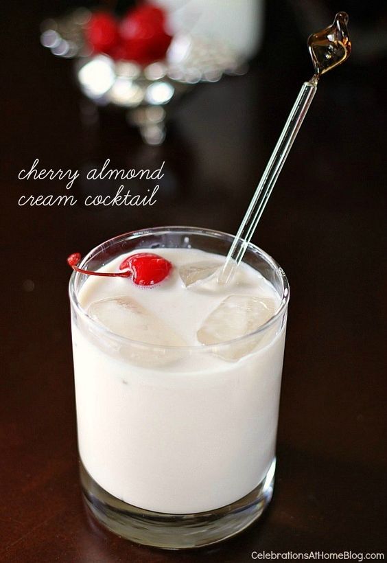 Cherry Almond Cream Cocktail Simple Recipe Ideas