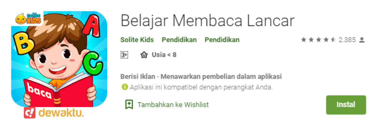 √ Top 25+ Aplikasi Belajar Membaca Untuk Anak Terbaik Android 2020