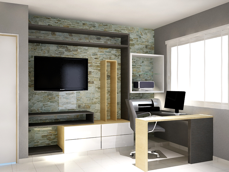 ARQUITECTURA SAGAZ: Centro de entretenimiento y área de trabajo