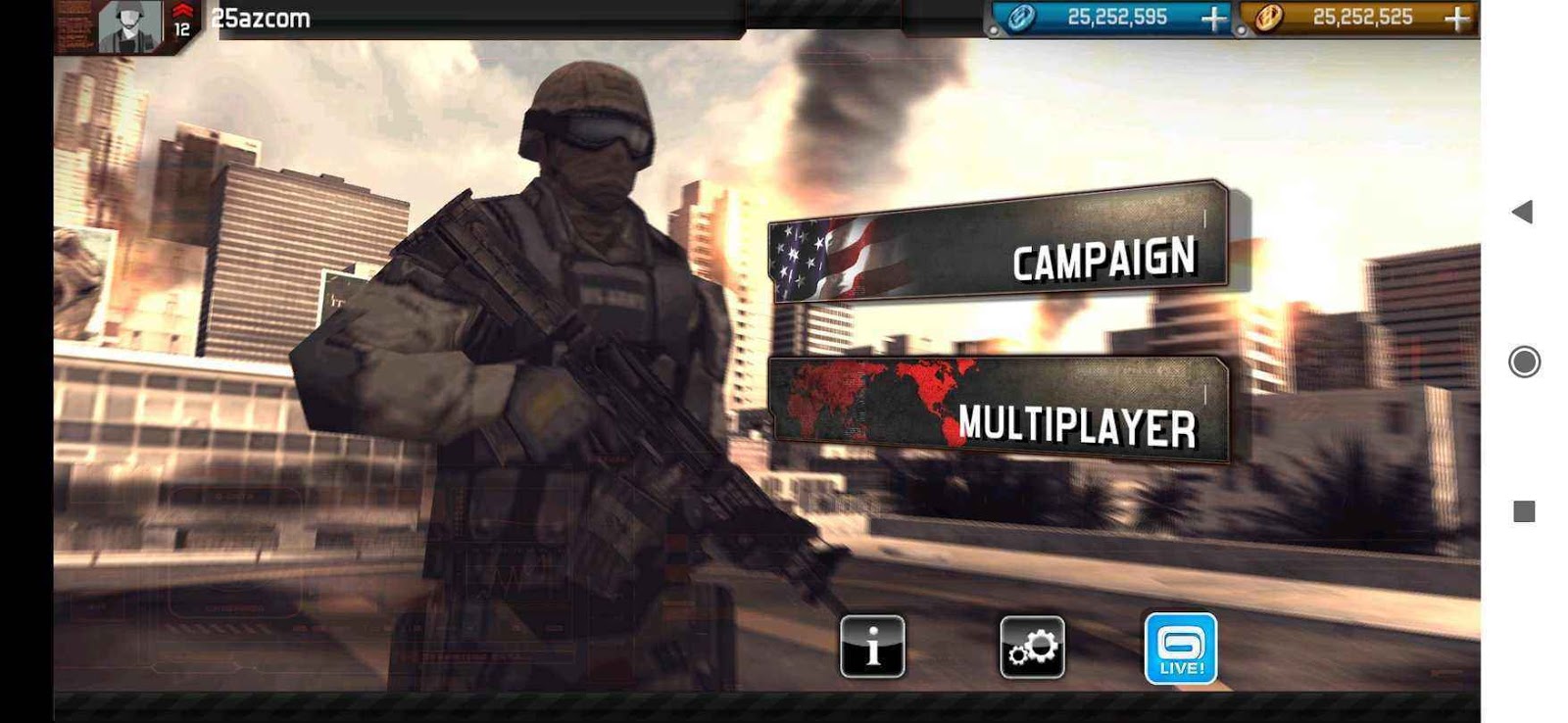 modern combat 3 for android