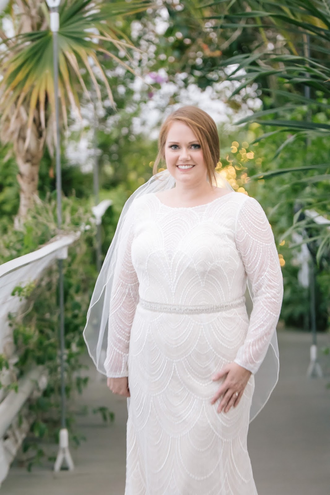 From Britt's Eye View: A beautiful bride at the Myriad Botanical Gardens!