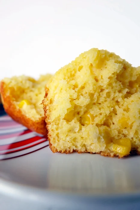 honey cornbread muffin interior