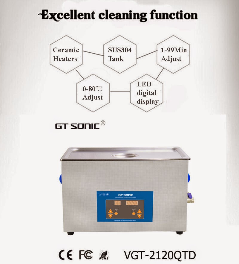 GT SONIC VGT2120QTD 20L ultrasonic car parts cleaner