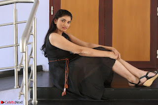 Khanishka new telugu actress in Black Dress Spicy Pics 04
